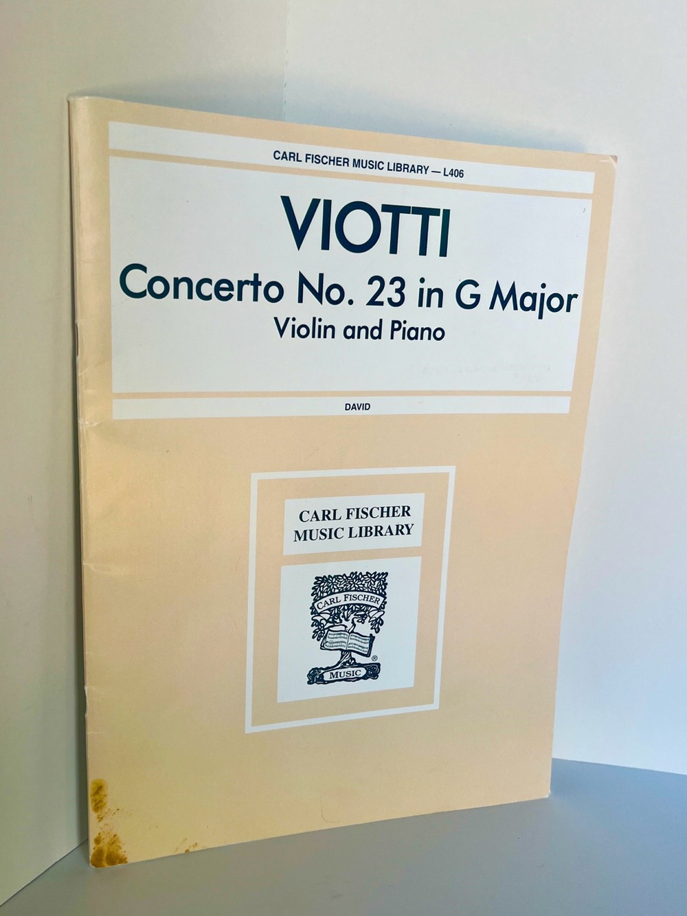 Vigotti Concerto No. 23 in G Major - Violin & Piano Sheet Music violin piano